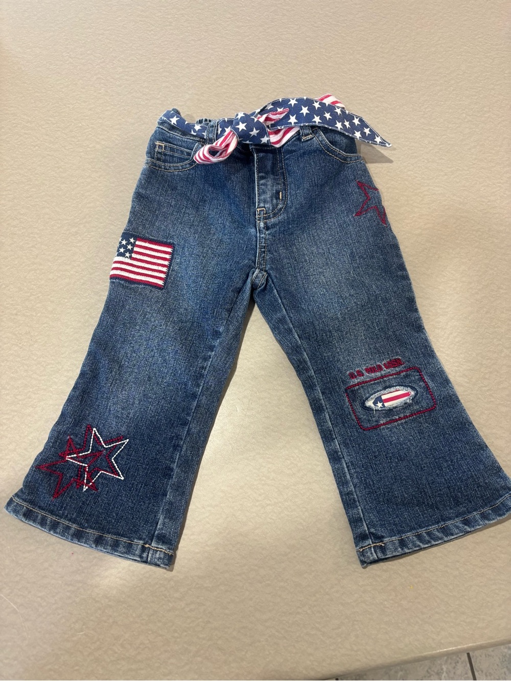 Vintage U.S. Polo Assn. Denim Star & Flag Jeans - Blue size 2T